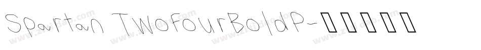 Spartan TwoFourBoldP字体转换